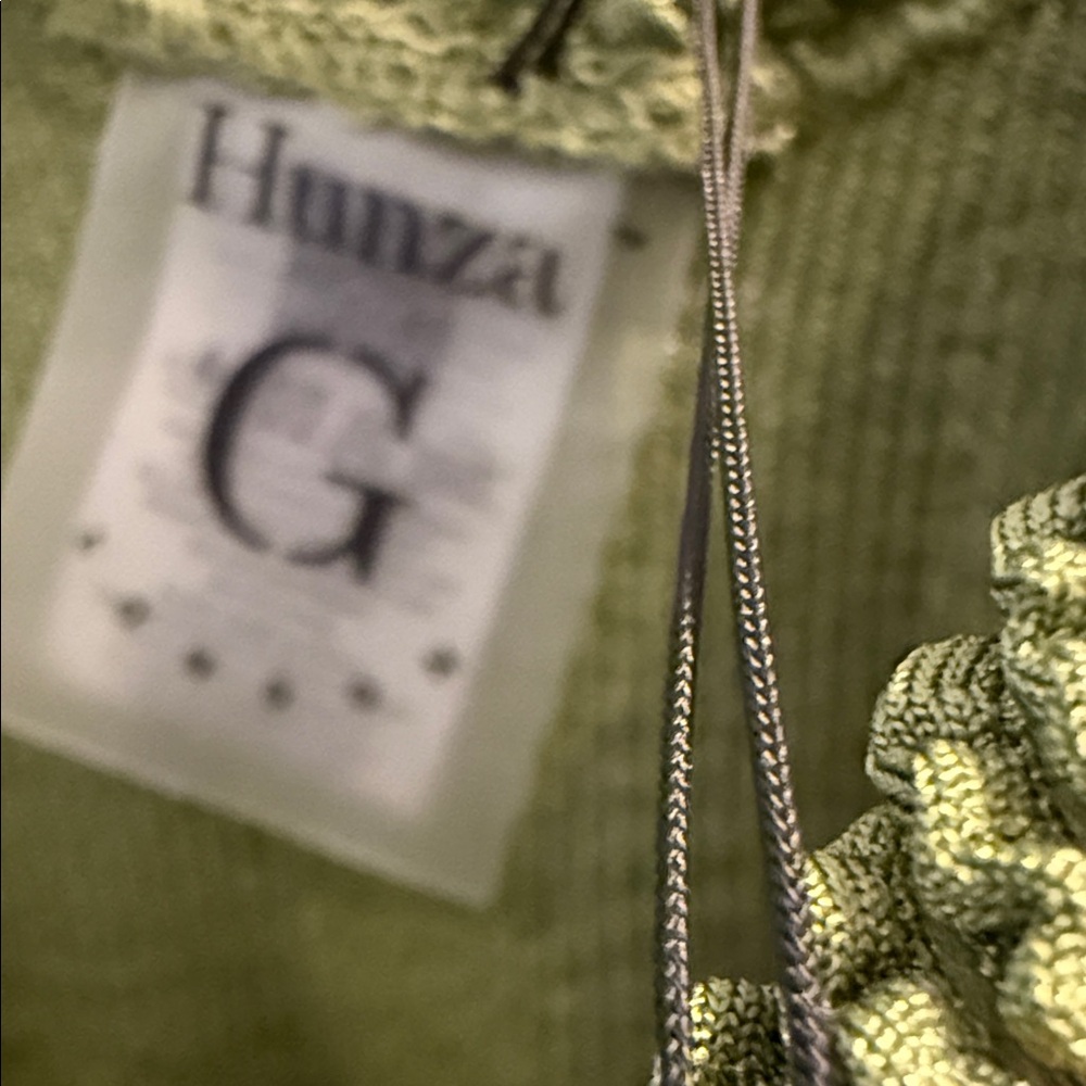 Hunza G Olive and Camel Mini Dress - Picture 3 of 3